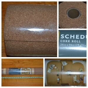 On Schedule Cork Roll for Bulletin Boards - NEW
